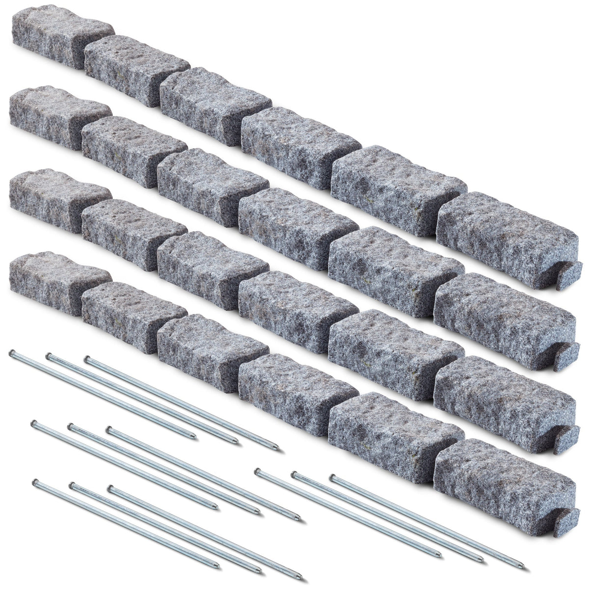 Pack of 4, Beuta 6-Brick SectionS w/ Landscape Spikes